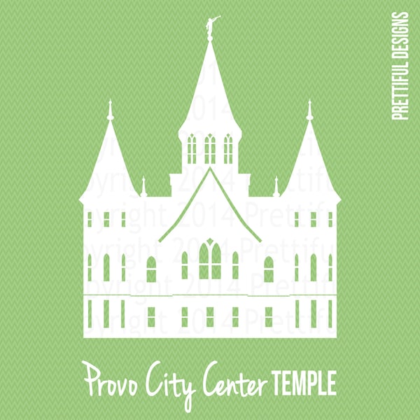 Provo City Center Temple Utah LDS Church of Jesus Christ Clip Art png eps svg Vector