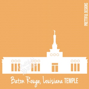 Baton Rouge Louisiana Temple LDS Church of Jesus Christ Clip Art png eps svg dxf Silhouette Cut File Vector