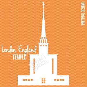 Londen Engeland Tempel LDS Kerk van Jezus Christus Illustraties png eps svg dxf Vector