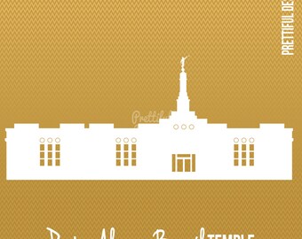 Porto Alegre Brazil Temple Silhouette LDS Church of Jesus Christ Clip Art png eps svg Vector