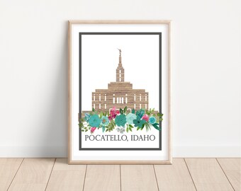Barnrumsdekor till Pocatello-templet | Jesu Kristi kyrka | Digital konst | Akvarellblommor | Utskrivbara