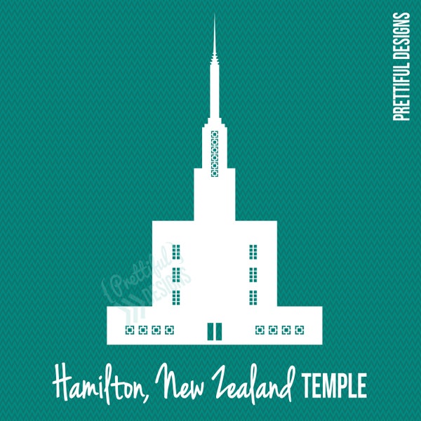 Hamilton Nieuw-Zeeland Tempel LDS Kerk van Jezus Christus Illustraties png eps svg dxf Vector