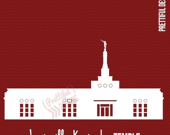 Louisville Kentucky Temple Silhouette LDS Church of Jesus Christ Clip Art png eps svg dxf Vector