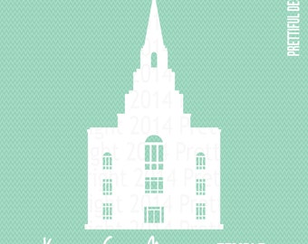 Kansas City Missouri Temple LDS Church of Jesus Christ Clip Art png eps svg dxf Silhouette Cut File Vector