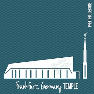 Frankfurt, Germany Temple Silhouette LDS Church of Jesus Christ Clip Art png eps svg dxf Vector