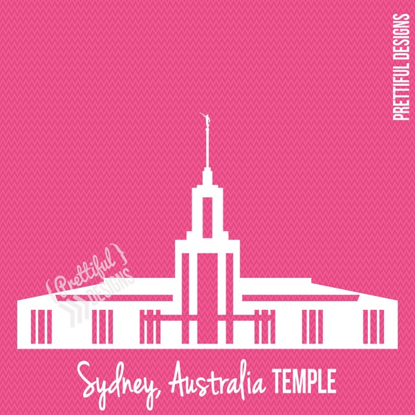 Sydney Australia Temple Silhouette LDS Church of Jesus Christ Clip Art png eps svg dxf Vector