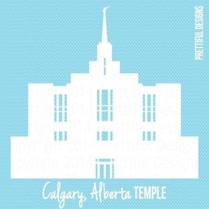 Calgary Alberta Temple Canada LDS Church of Jesus Christ Clip Art
