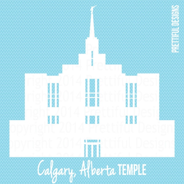 Calgary Alberta Temple Canada LDS Church of Jesus Christ Clip Art