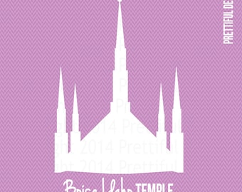 Boise Idaho Temple LDS Mormon Clip Art png eps svg Vector