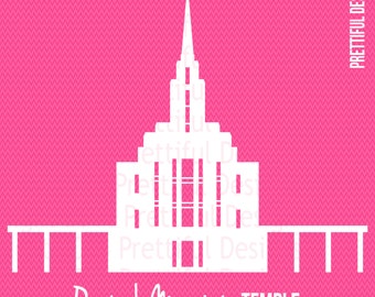 Oquirrh Mountain Utah Temple LDS Church of Jesus Christ Clip Art Silhouette png eps svg Vector