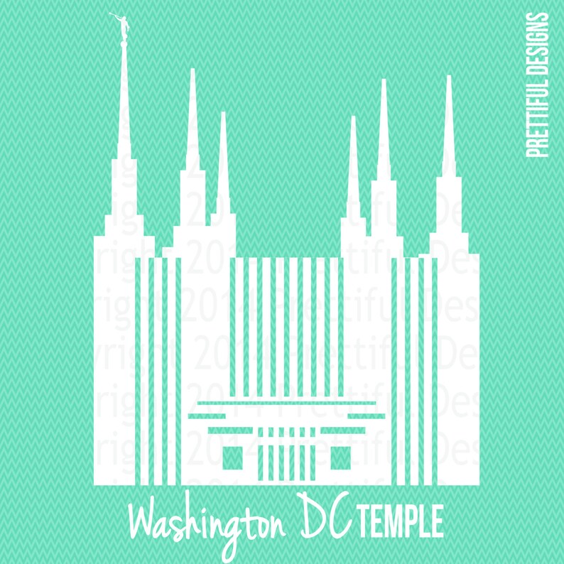 Washington DC Temple LDS Church of Jesus Christ Clip Art Silhouette Png ...