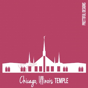 Chicago, Illinois Temple Silhouette LDS Igreja de Jesus Cristo Clip Art png eps svg dxf Vector