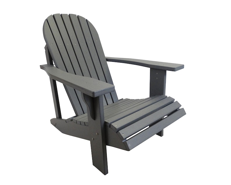 Adirondack Chair in Classic Style. Made from Poly Lumber All Weather and Maintenance Free image 10