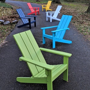 Adirondack Chair Modern Style Made from Poly Lumber image 3