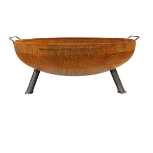 42" Solid Steel Outdoor Fire Pit Bowl