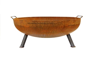 42" Solid Steel Outdoor Fire Pit Bowl