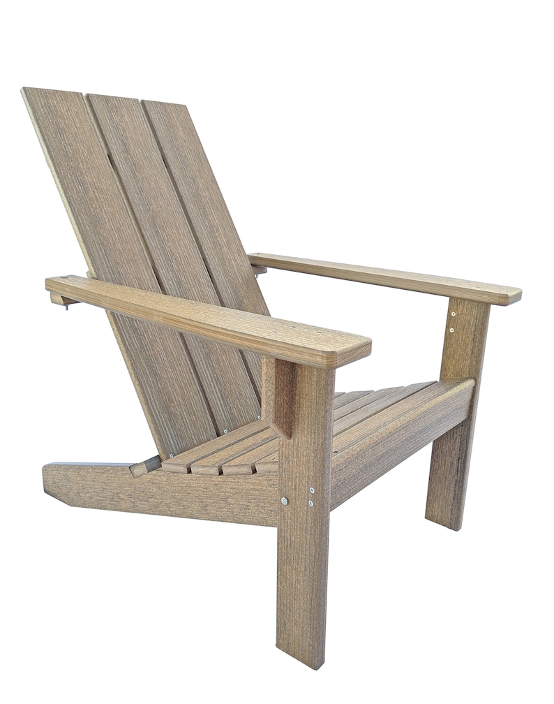 Adirondack Chair Modern Style Made from Poly Lumber image 8