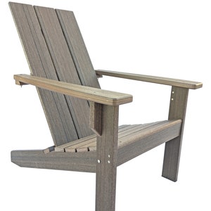 Adirondack Chair Modern Style Made from Poly Lumber image 5