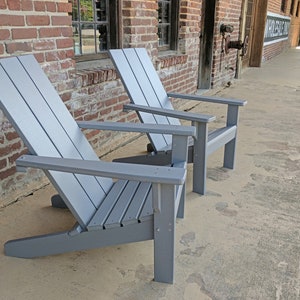 Adirondack Chair Modern Style Made from Poly Lumber image 9