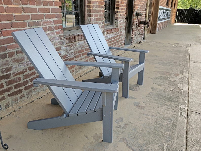 Adirondack Chair Modern Style Made from Poly Lumber image 9