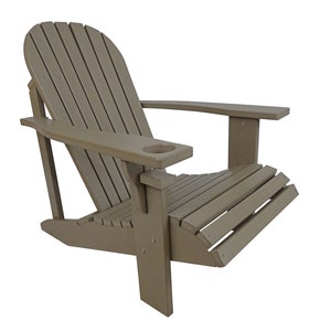 Adirondack Chair in Classic Style. Made from Poly Lumber All Weather and Maintenance Free Weathered Wood