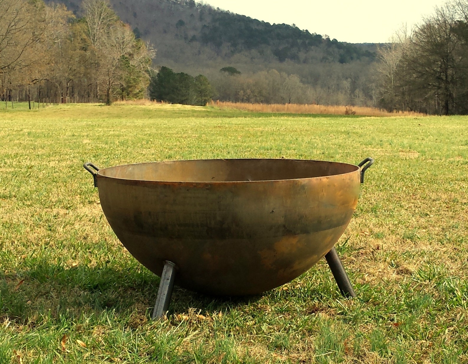 37 Hemisphere Deep Bowl Fire Pit Heavy Duty Etsy