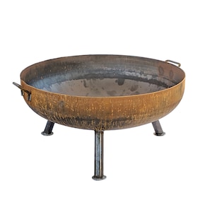 36" Solid Steel Fire Pit - Heavy Duty