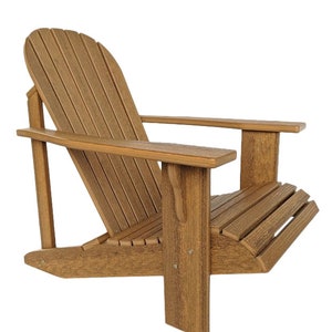 Adirondack Chair in Classic Style. Made from Poly Lumber All Weather and Maintenance Free Antique Mahogany