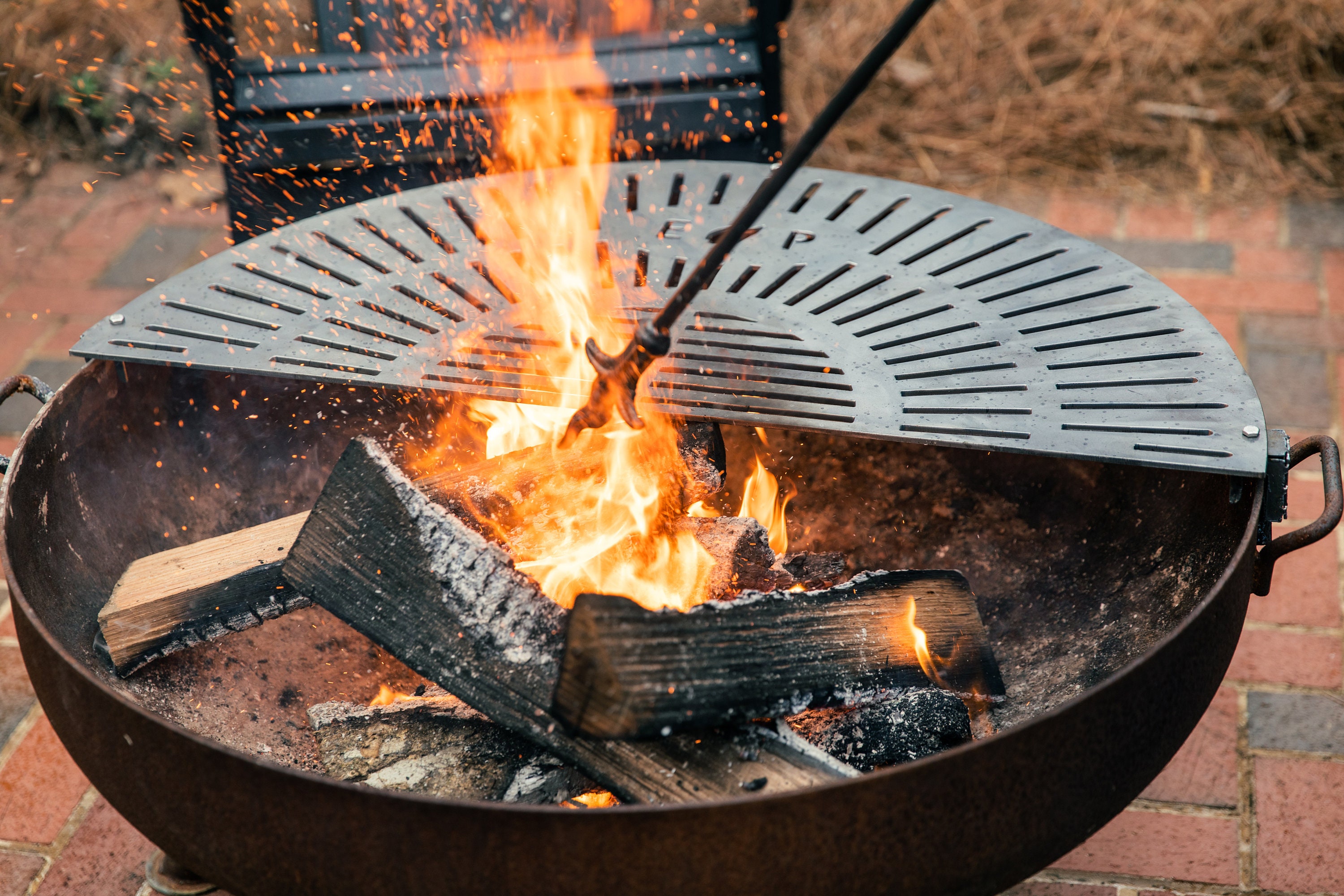 Heavy Duty Half Moon Grill Grate Etsy