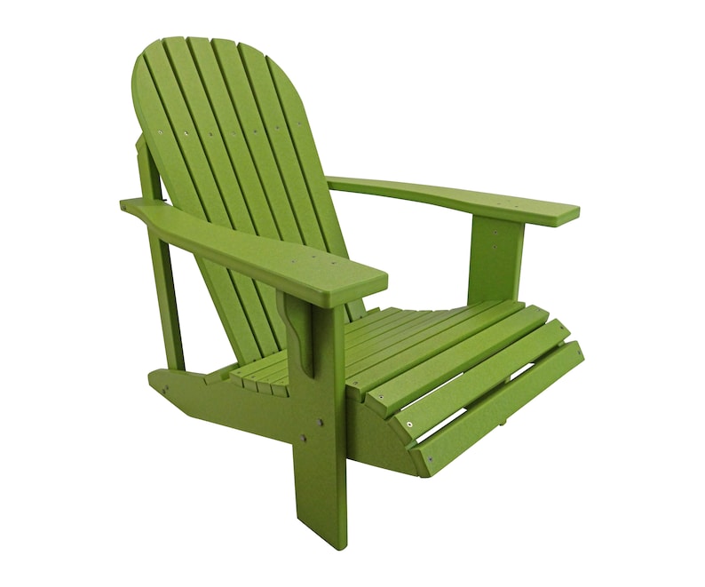 Adirondack Chair in Classic Style. Made from Poly Lumber All Weather and Maintenance Free image 8