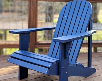 Adirondack Chair in Classic Style. Made from Poly Lumber - All Weather and Maintenance Free!