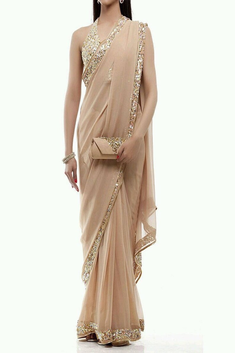 cocktail saree draping
