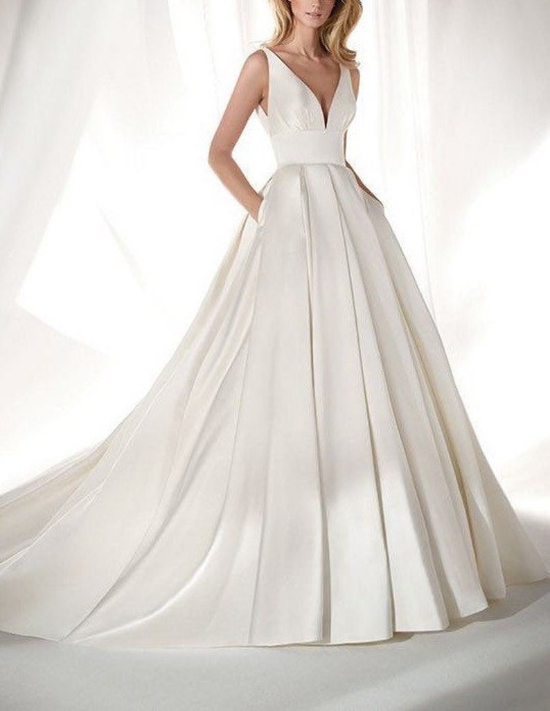 Ivory Bridal Christian Wedding Gown Evening Dress Ball Gown Etsy