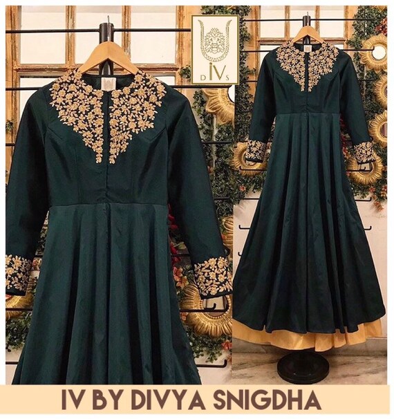 indo western dress with long jacket