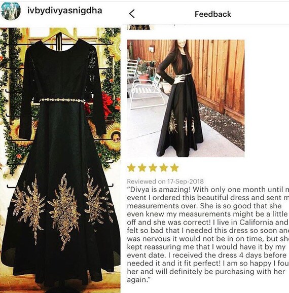 evening gown for indian engagement