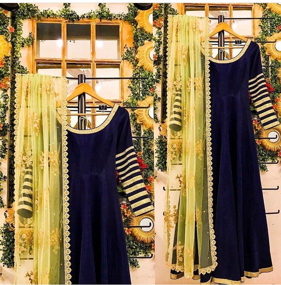 indo western dress with dupatta