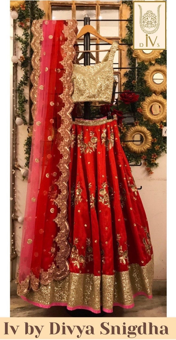 contrast ghagra choli