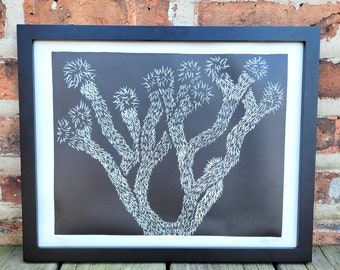 Joshua Tree Linocut Print