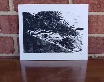 Nicaragua Inspired Linocut Print