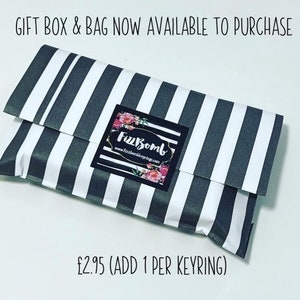 Gift box & packaging option ADD ON ITEM cannot be purchased without ordering a keyring image 1