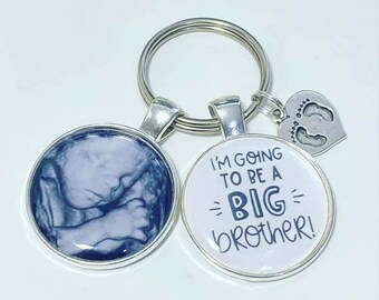 personalised baby scan keyring