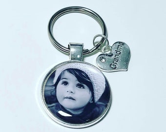 GRANDMA photo keyring, Grandma photo gift, Grandma birthday gift