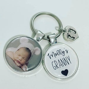 Granny personalised photo keyring,  personalised Granny gift