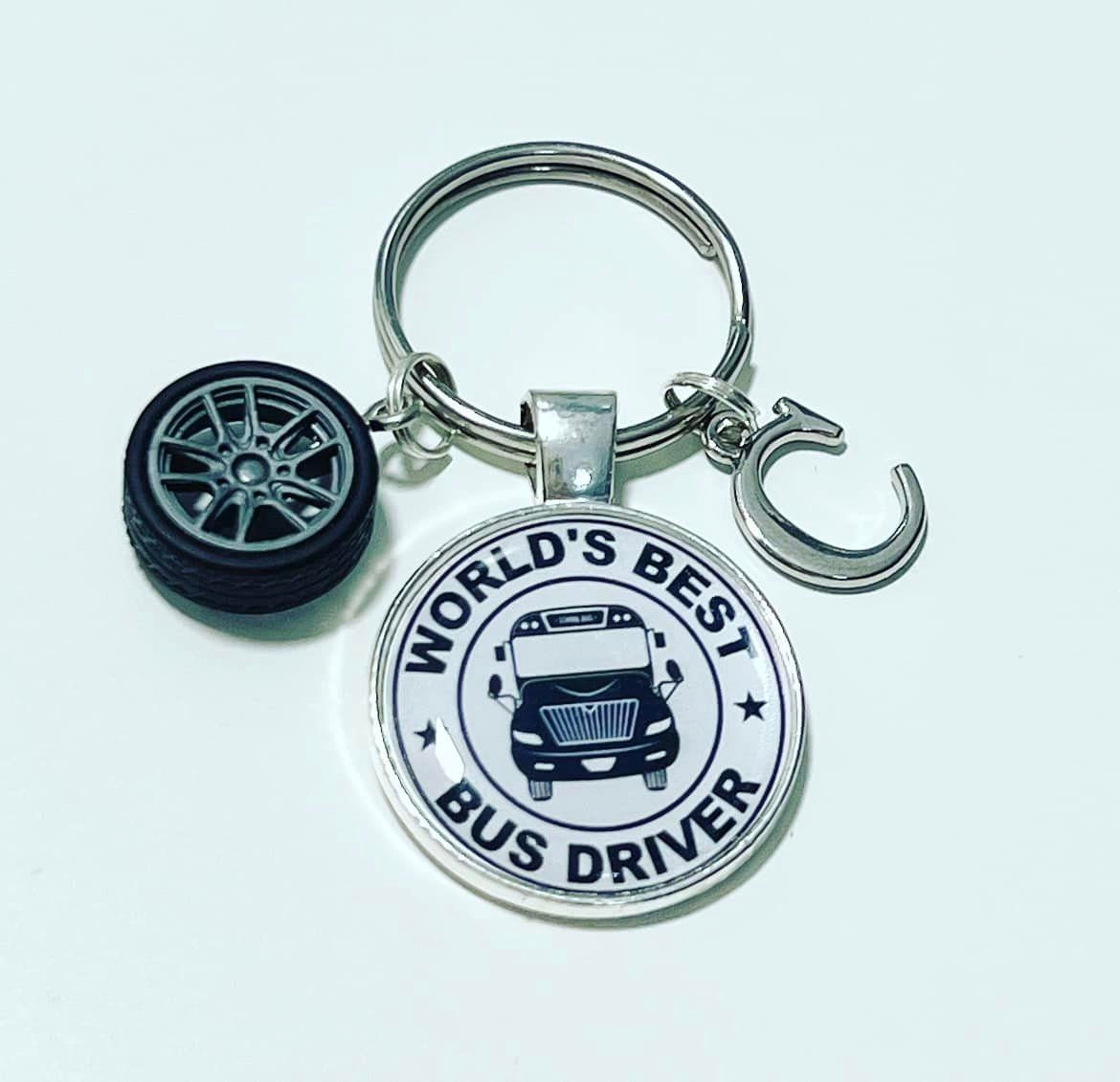 Bus Driver Keyring - Worlds Best Bus Driver - Bus Driver