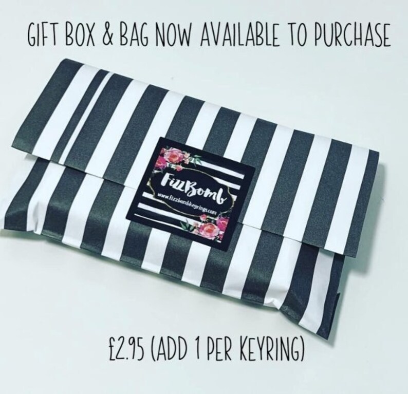 Gift box & packaging option ADD ON ITEM cannot be purchased without ordering a keyring image 1