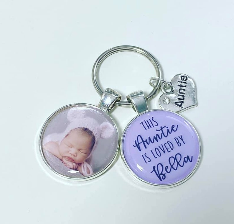 personalised auntie keyring