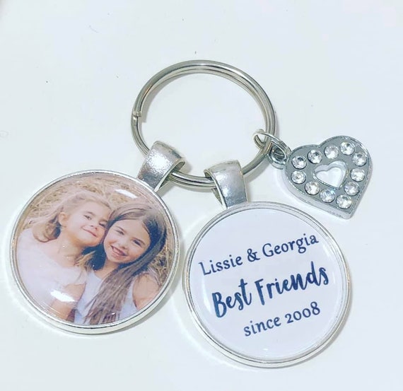 personalised best friend keyring
