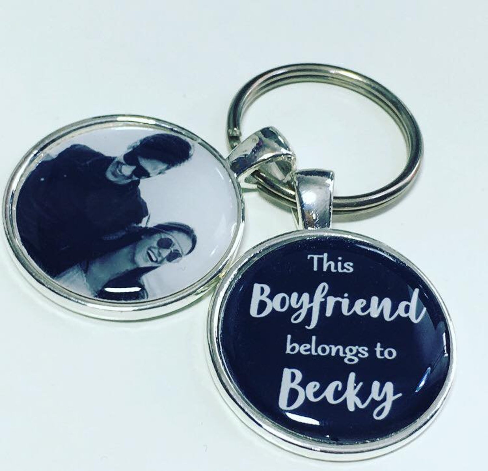 Boyfriend photo keyring Boyfriend keyring Boyfriend photo Etsy Nederland