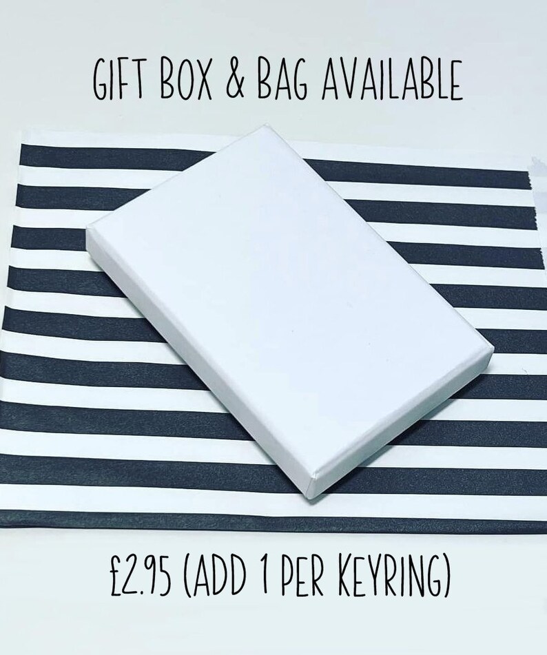 Gift box & packaging option ADD ON ITEM cannot be purchased without ordering a keyring image 2