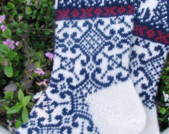 knit socks Wool socks knitted socks Norwegian socks Christmas socks Winter socks Warm socks gift to man gift to men socks Women socks